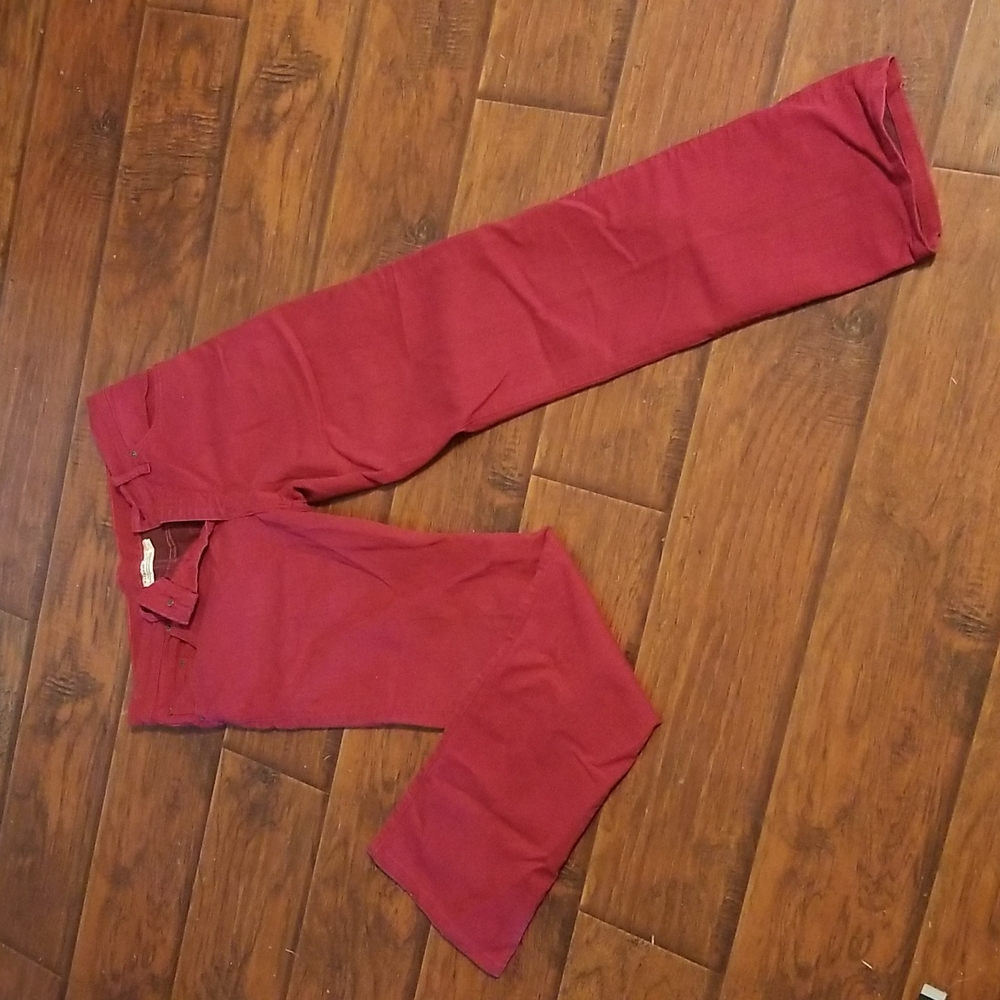 Raleigh Denim Mens Red Jeans